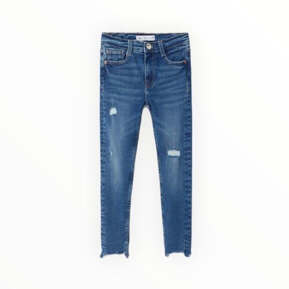 ZARA Kids | Blue | RIPPED SKINNY JEANS PREMIUM - Picture 2 of 5